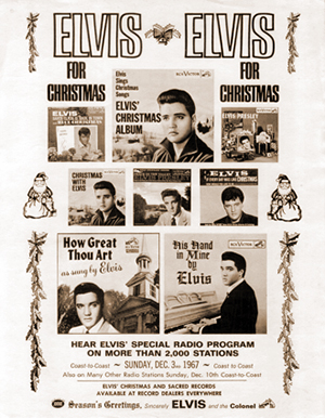 Season's Greetings From Elvis flyer (1967)