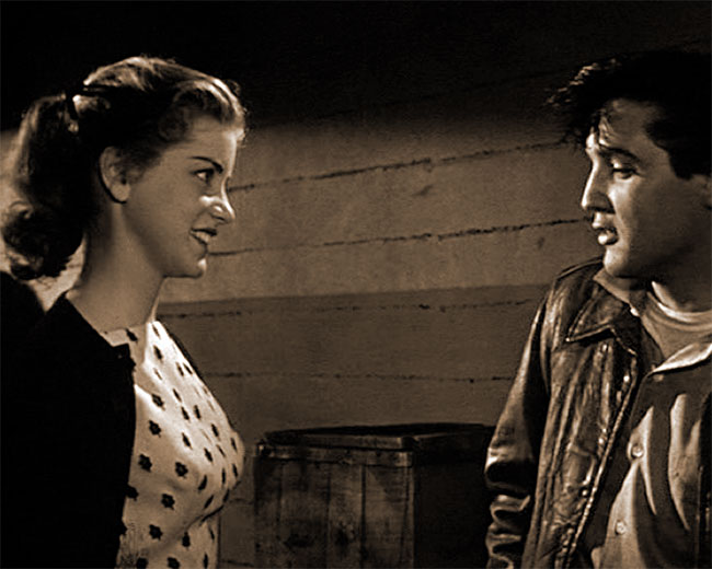 Dolores Hart and Elvis Presley in King Creole