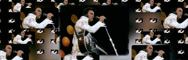 "There is nothing wrong with your television set." Visual overloads, such as the above, are thankfully rare in ALOHA FROM HAWAII: 40TH ANNIVERSARY EDITION