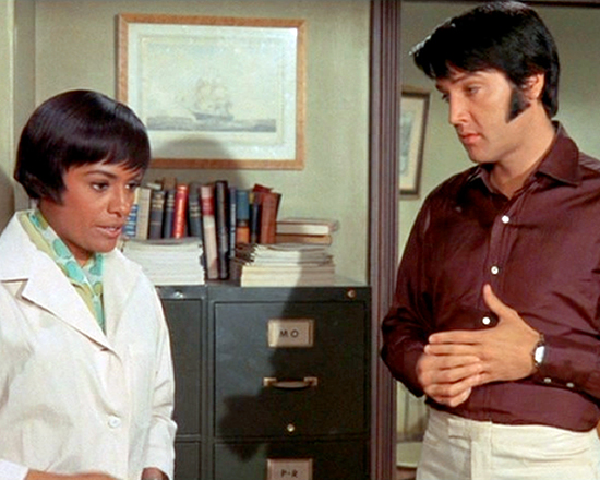 Barbara McNair and Elvis Presley in CHANGE OF HABIT (1969)