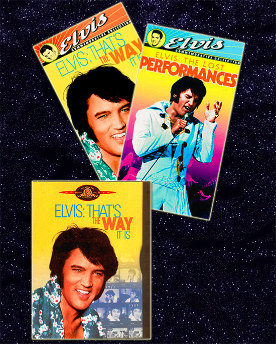 1997 VHS editions of THAT'S THE WAY IT IS and THE LOST PERFORMANCES; 1997 DVD edition of THAT'S THE WAY IT IS