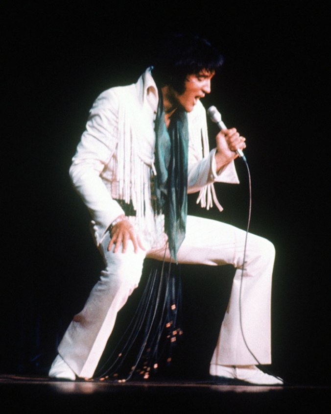 Elvis Presley on stage in 1970. (Image courtesy of AXS TV, used with permission.)