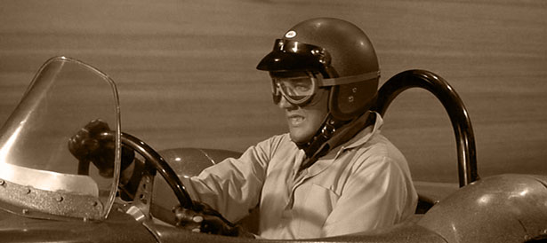 Mike McCoy (Elvis Presley) races in 1966’s SPINOUT (MGM)