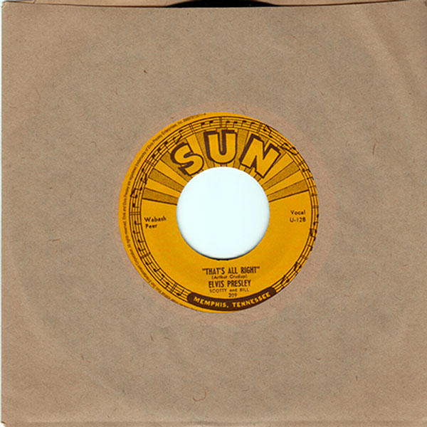 THAT'S ALL RIGHT/BLUE MOON OF KENTUCKY (Single; Sun, 1954; Reissue: Sony RCA/Legacy 2009--included as bonus with the Franklin Mint's ELVIS: THE COMPLETE MASTERS COLLECTION CD set; from TY's collection)