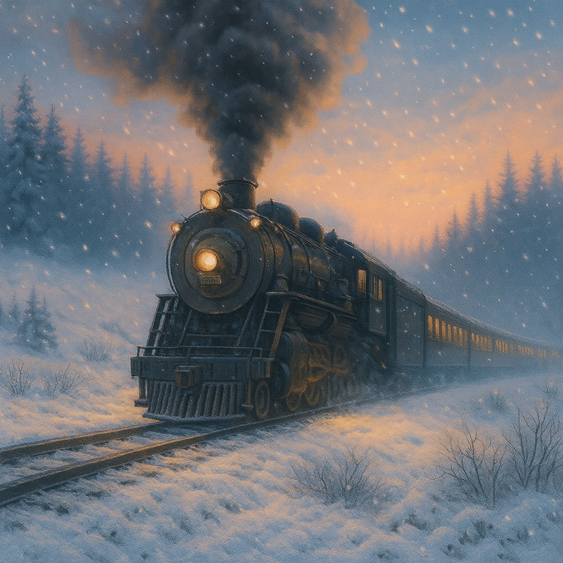 Yesterday's Dream - Artwork created for The Mystery Train with assistance from ChatGPT